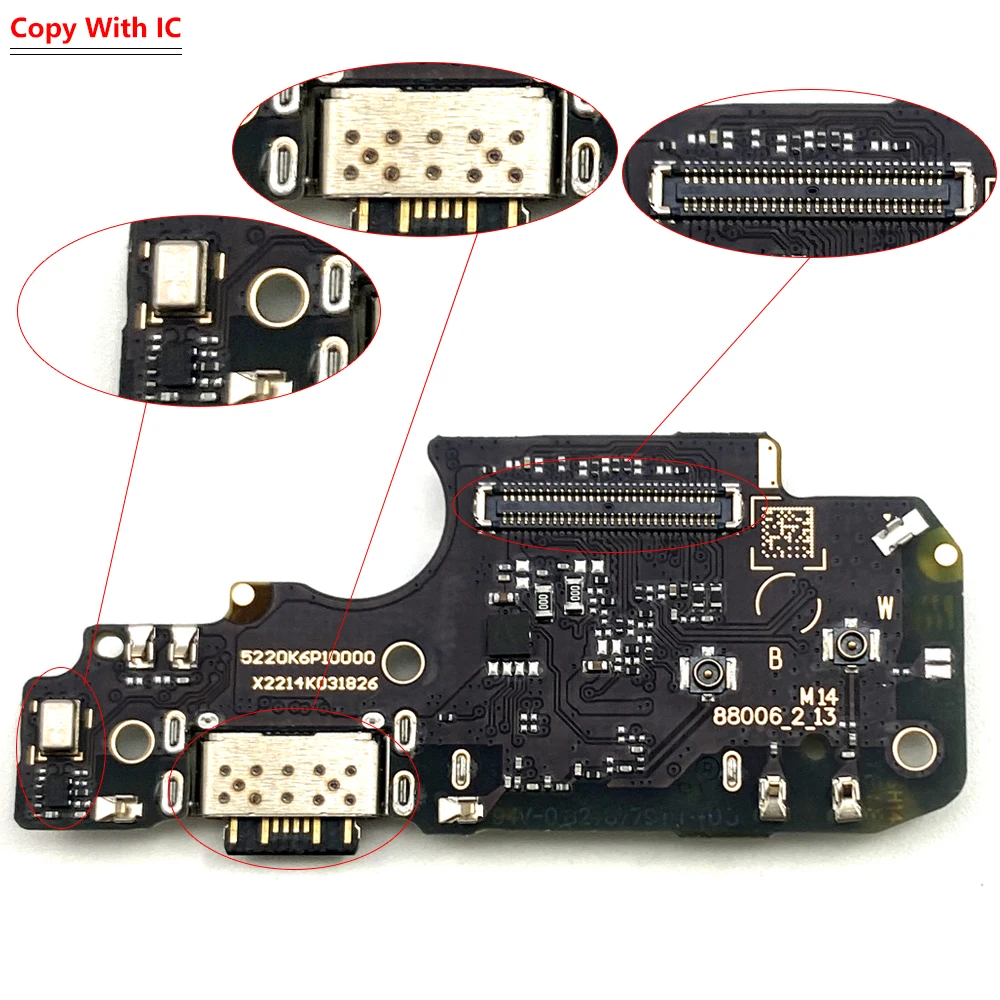 لوحة شاحن فليكس لهاتف Xiaomi Redmi Note 11 Pro 5G USB Port Connector Dock Charging Flex Cable #6