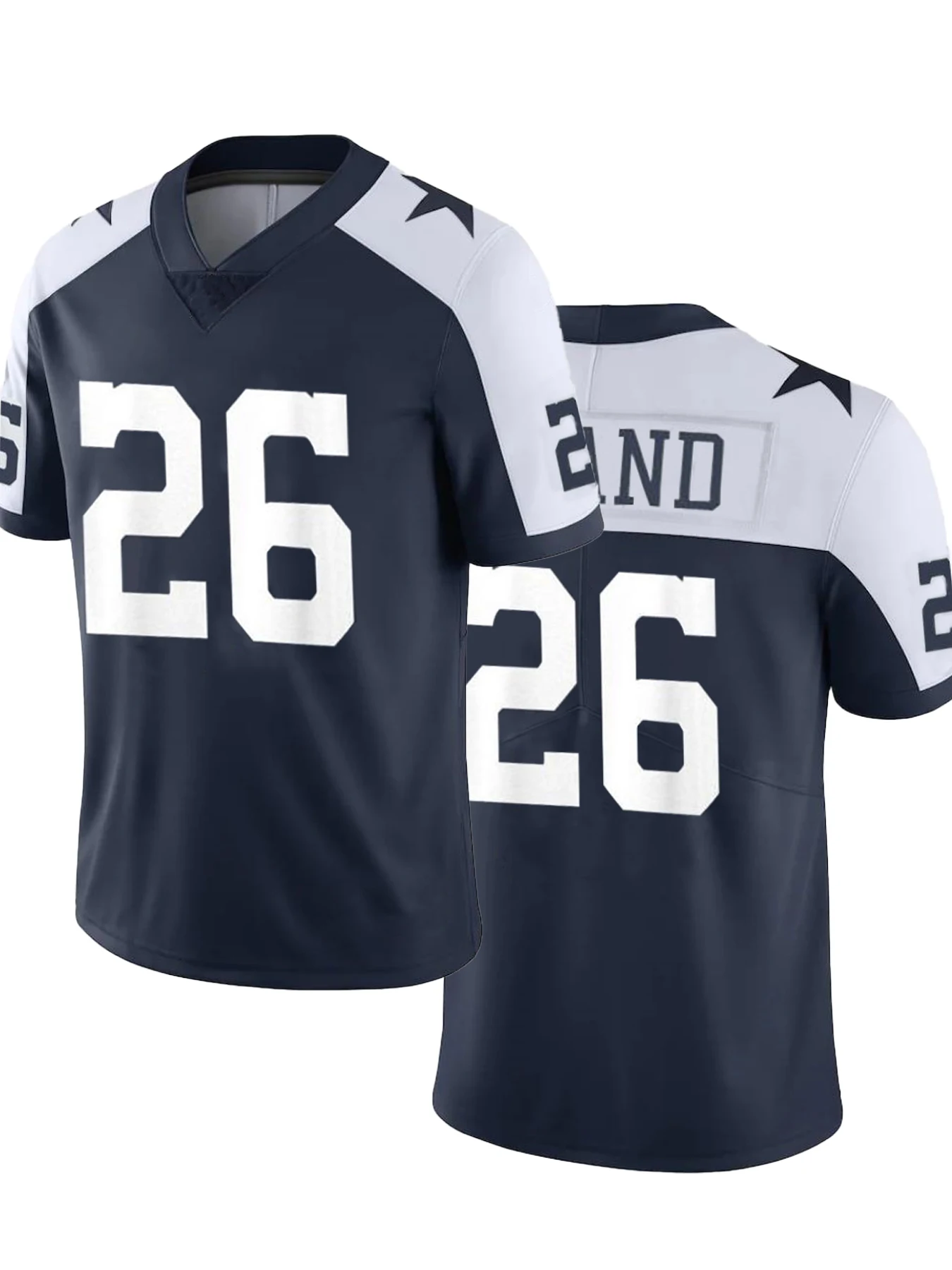 Men's Dallas Cowboys CeeDee Lamb Classic Jersey No.26 Short-Sleeved Outdoor Summer t shirt Oversized Clothing Top