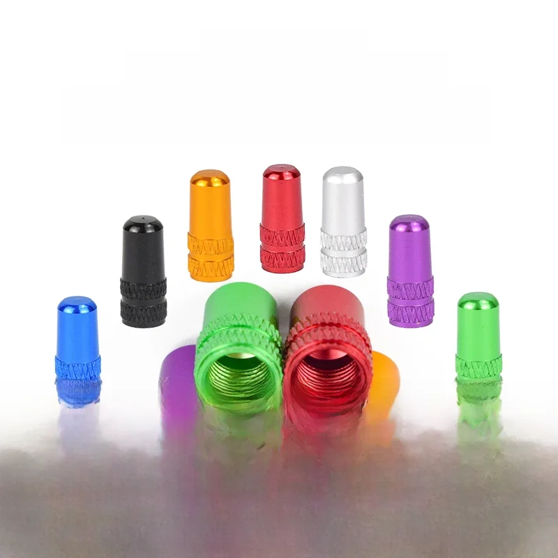 AliExpress NONE 4/8pcs Aluminum Alloy Bicycle Tire Presta Valve Caps Bike Covered Protector MTB Road Tyre Dustproof AV/FV Valve Bike Accessories