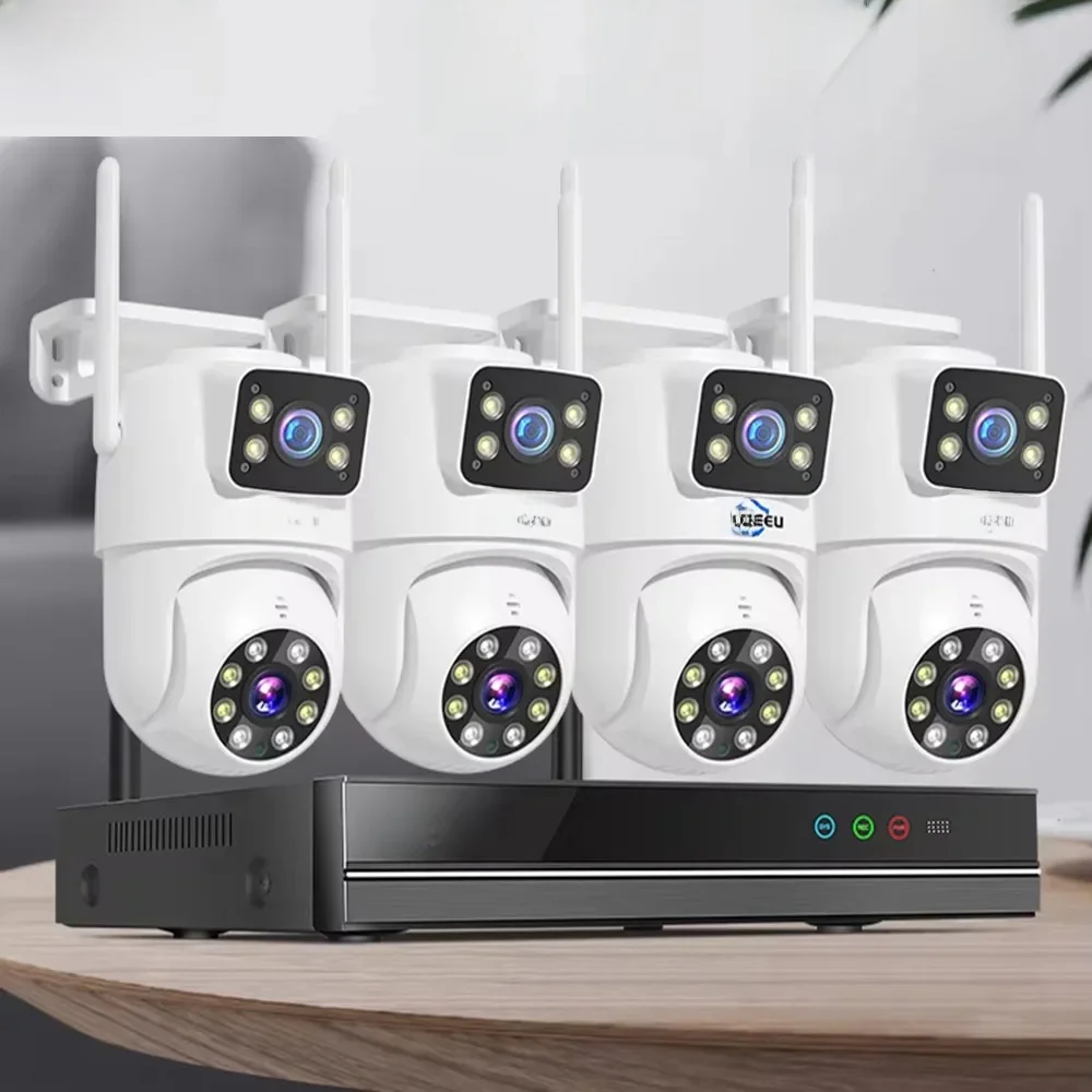 Hiseeu 16CH NVR Dual Lens Draadloze CCTV Surveillance Kit Menselijke detectie Nachtzicht P2P 3K 6MP IP-camera's Beveiligingssysteem - afbeelding 2