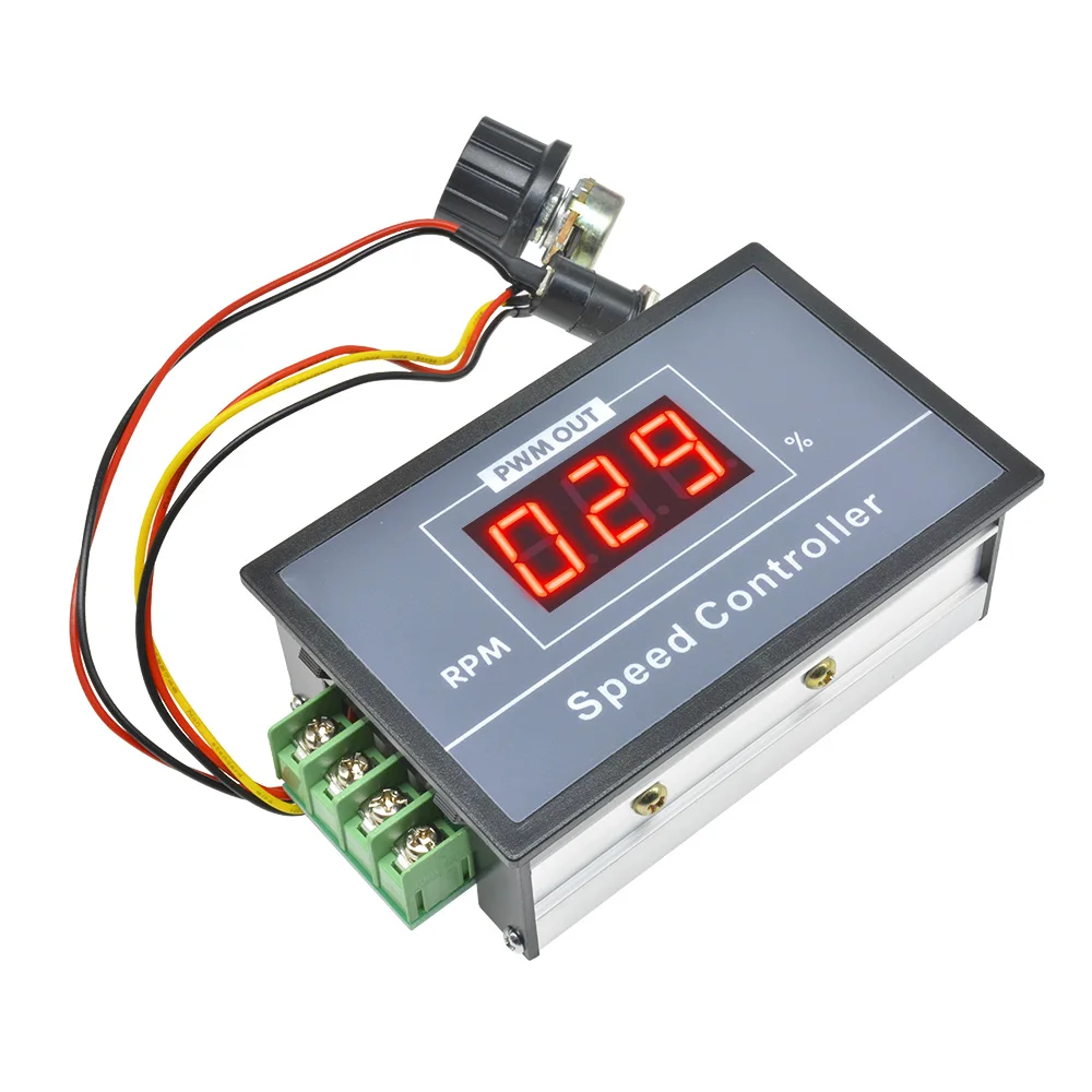DC 6-60V 12V 24V 36V 48V 30A PWM DC Motor Speed Controller Regulator Motor Speed Controller with Start Stop Switch