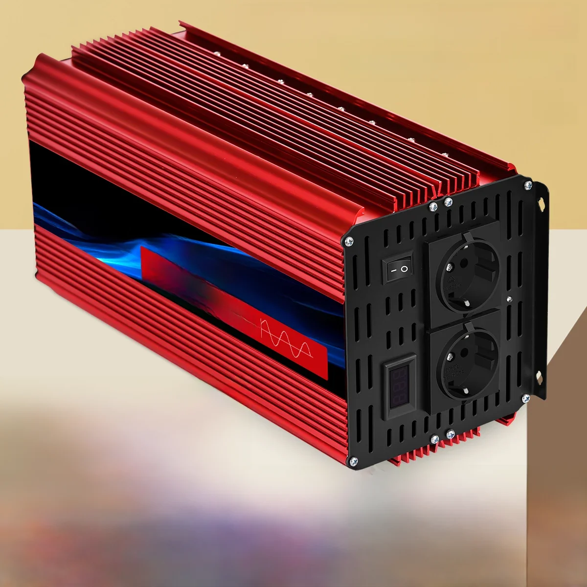 Omvormer Zuivere Sinus Omvormer 10000W DC 12V naar AC 220V/230V Converter LED Display en EU Socket - afbeelding 2