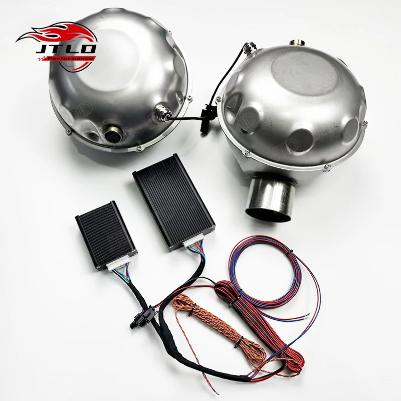 JTLD Knalpot Mobil Performa Speaker Suara Aktif Elektrik Drum Knalpot Booster dengan Remote Kontrol Ponsel Pintar Elektronik