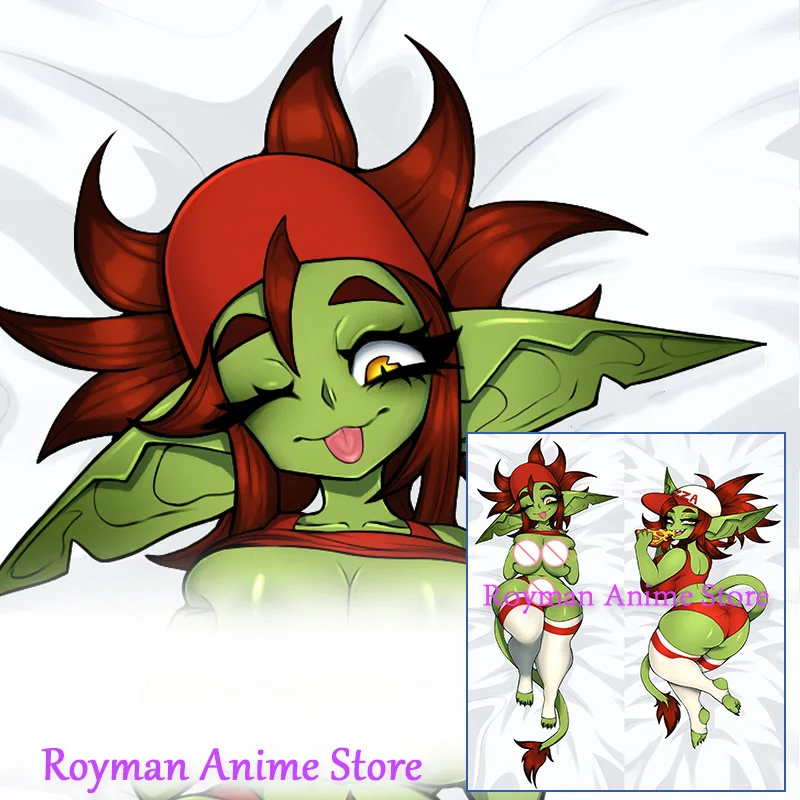 Dakimakura Anime Goblin Girl Furry Double Sided Print Life-size Body Pillow Cover