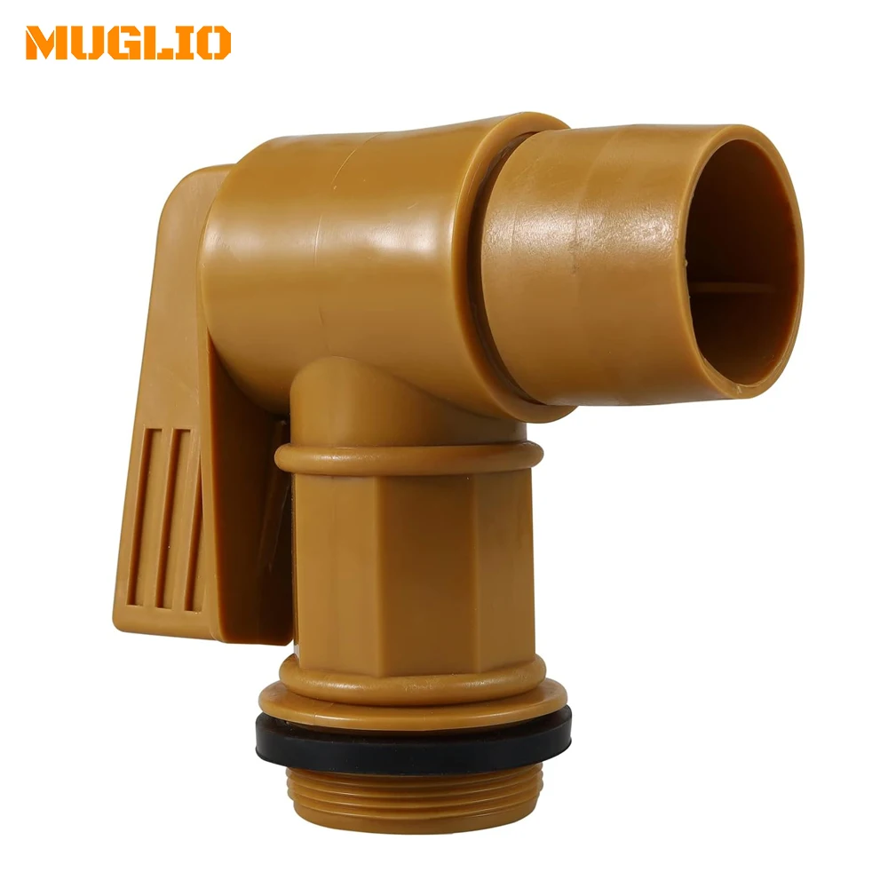 

Plastic Barrel Tap 2'' Drum Faucet with EPDM Gasket for 55 Gallon Drum White Replacement Barrel Spigot by MUGLIO