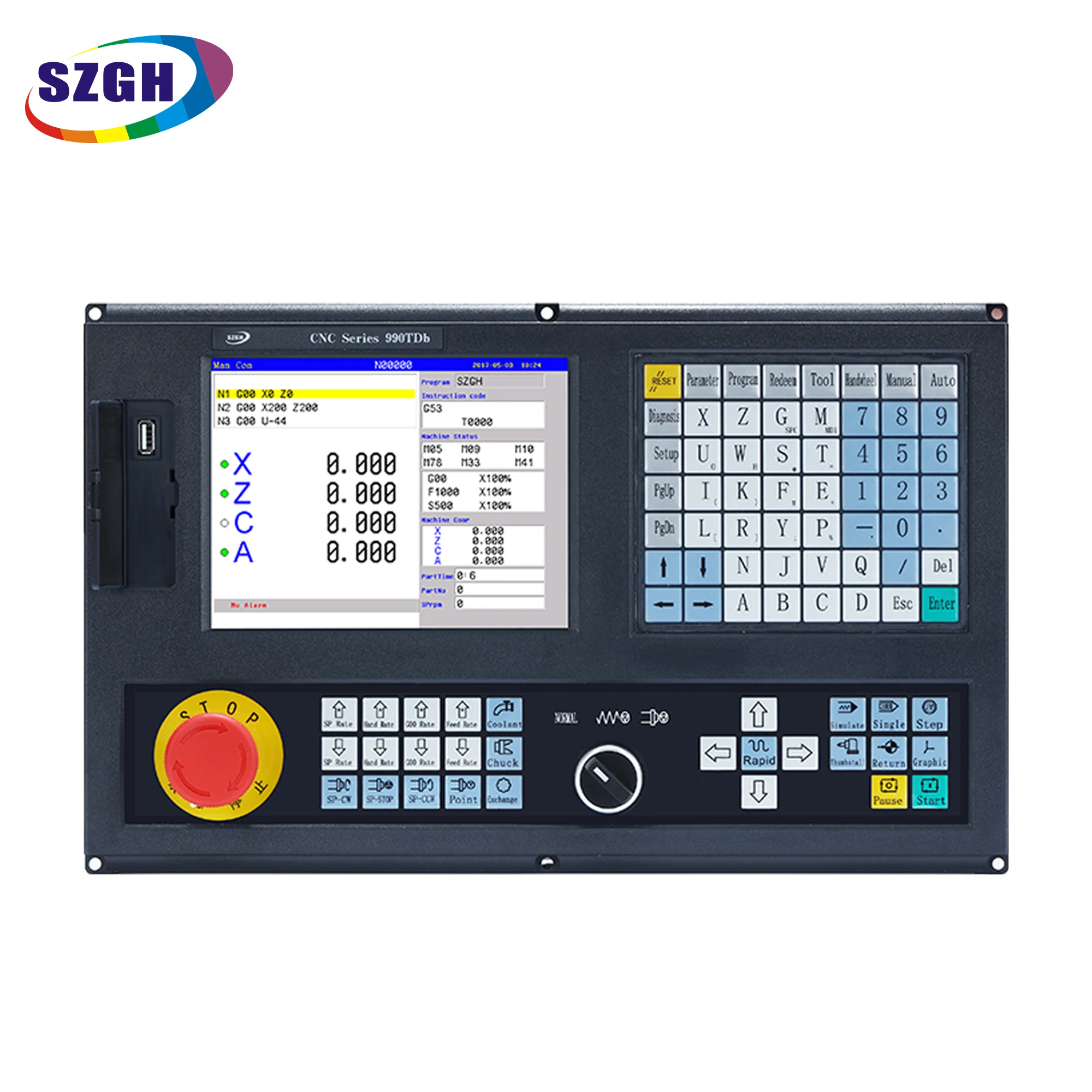 

Widely-use CNC990TDb-3 3 Axis CNC Lathe&Turning Controller support PLC and Macro function with USB