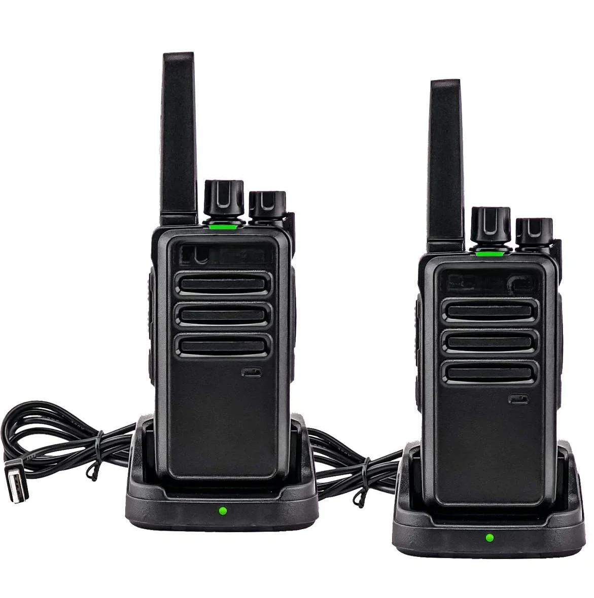 Retevis RT668 2 szt. ładowalna stacja dokująca Walkie Talkie bez licencji o dużej zasięgu do ładowania USB na długich dystansach na prezent z podróży Camping — zdjęcie 2