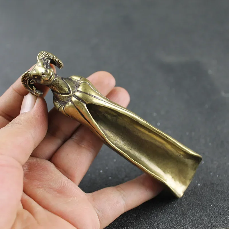 Cuillères à thé en laiton et cuivre, tête de chèvre, café Khazra, cuillère à thé noire, cuillère à café en poudre, service à thé, cérémonie de thé, crème glacée, nouvelle collection