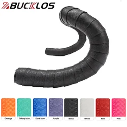 BUCKLOS Road Handlebar Tape Shock Absorption Bicycle Handlebar Winding Breathable Bike Handlebar Wrap Free Bar Plug Bike Part