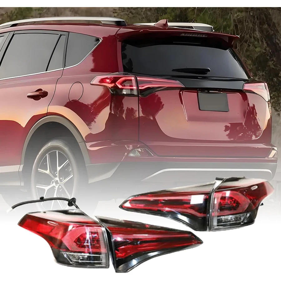 ДЛЯ TOYOTA RAV4 2016, США, левая задняя лампа, внешний/INNER, светодиодные фары OE L 81560-42191/L 81580-42061