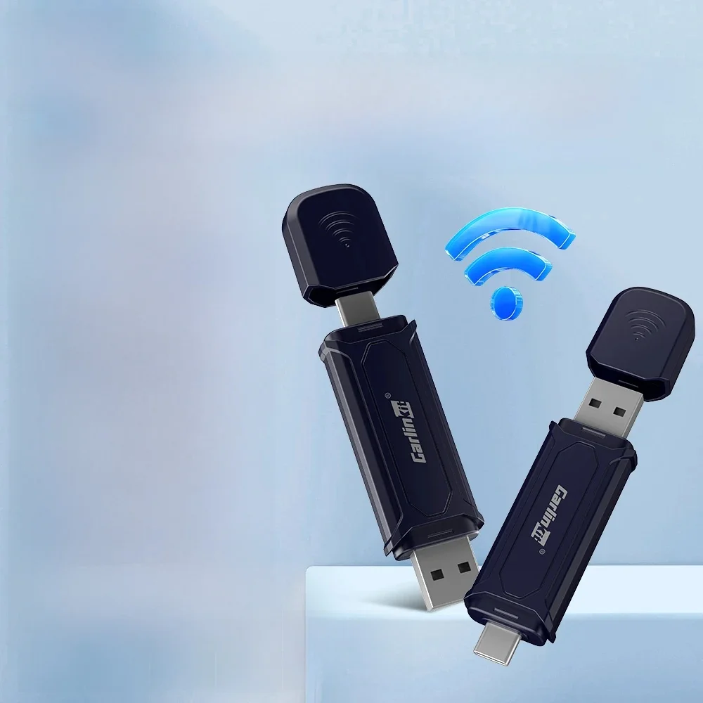 Mini 5 Pro CarlinKit 5.0 Wireless CarPlay &Android Auto Wireless Adapter 2-In-1 Smart Car Box Stable And Fast Connect USB Dongle