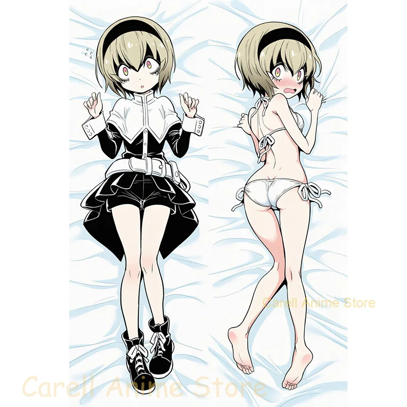 

Dakimakura Anime pekora (jashin-chan dropkick) Body Pillow Cover Double Sided Print Life size 2WAY Pillowcase