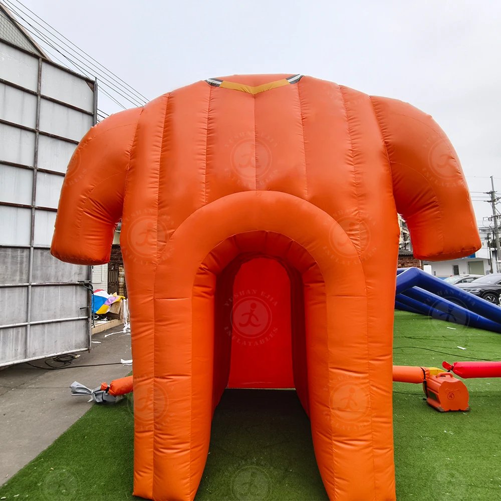 Grande tenda gonfiabile dell'arco del tunnel di sport dell'ingresso del tunnel della maglietta gonfiabile per la mostra pubblicitaria di promozione 3.5X2m