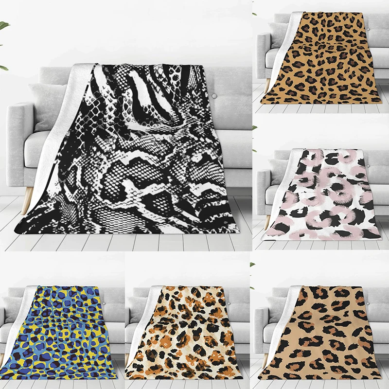 

Leopard Print Bed Blanket Flannel Blanket Flannel Blanket Air conditioning blanket