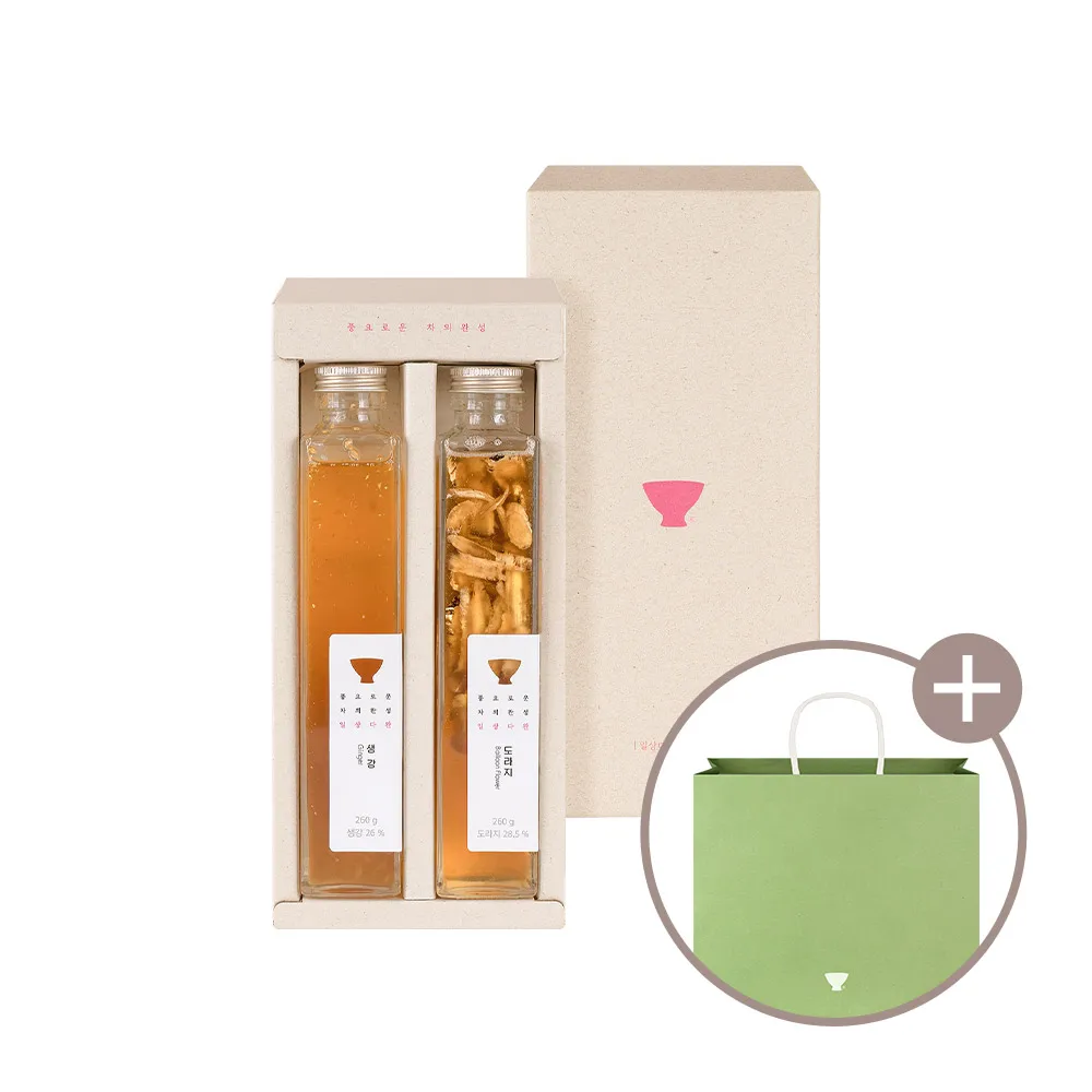 Ssanggyname tea Honey flower mini-Cheong 2 mouth set (Vularage + ginger)