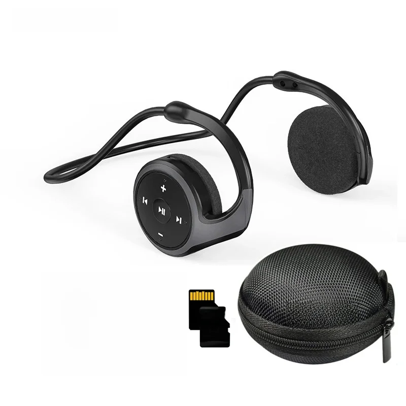 Draadloze hoofdtelefoon Bluetooth MP3-speler Headsets FM-radio On-ear Comfort TF-kaartsleuf Sport Draadloze oortelefoon met microfoons - afbeelding 2