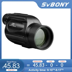 Svbony Telescope SV49 13x50 Monocular Powerful,Professional Monoculars,Waterproof,camping Equipment,for travel and hunting 2023