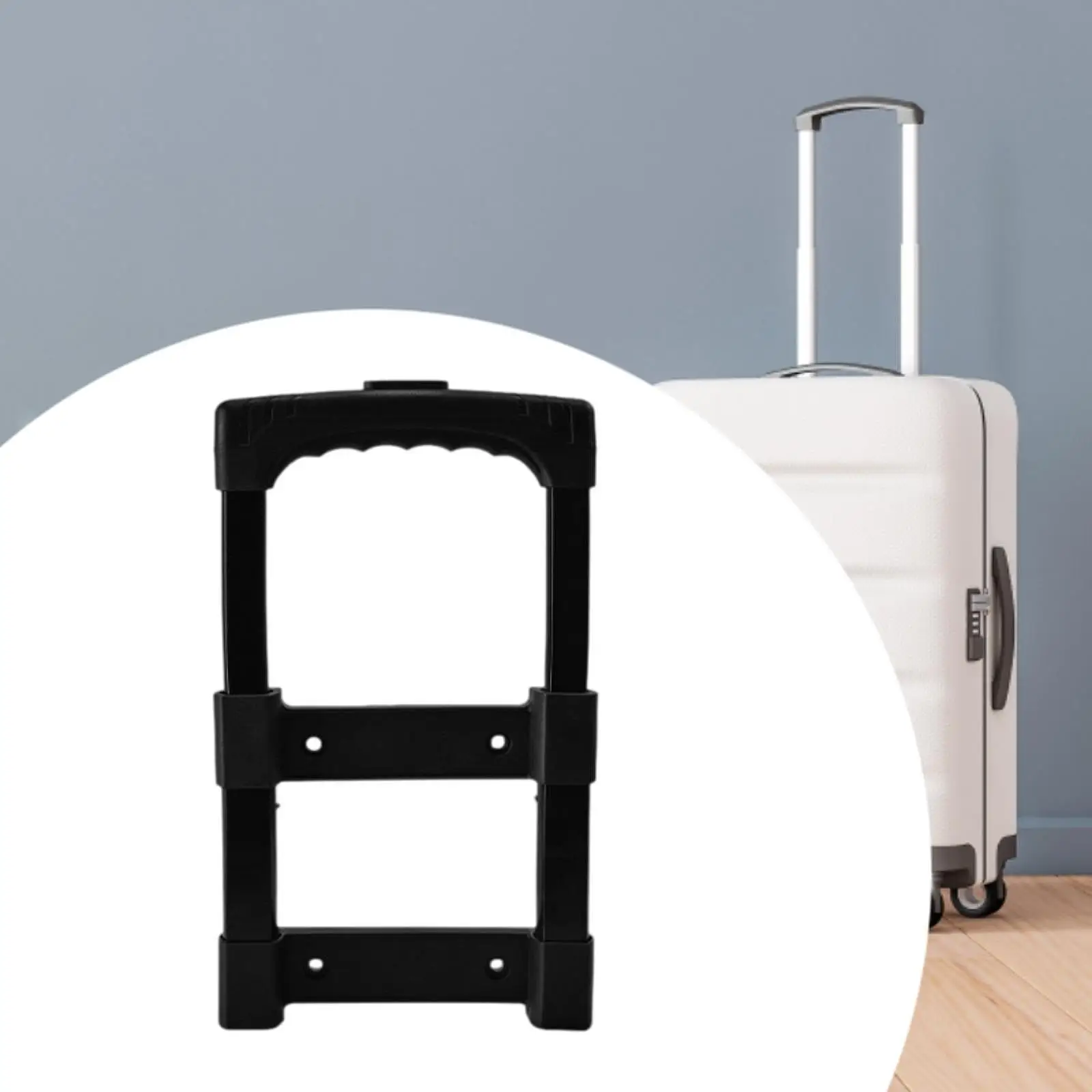 Luggage Handle Travel Suitcase Telescopic Handle Easy Installation Professional Spare Part Adjustable Height Sturdy Accessory view 3