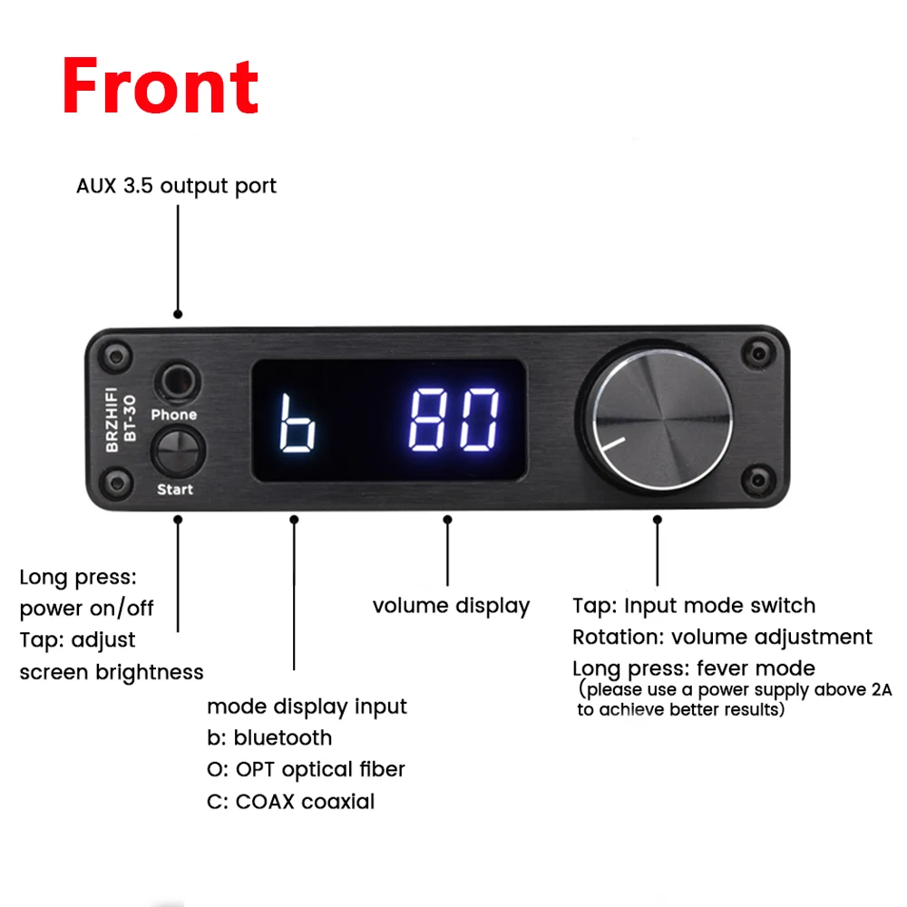 ES9038Q2M DAC QCC5125 Bluetooth DAC Board APTX-HD LDAC dac HIFI Audio Sound Decoder 5.0 Bluetooth Receiver for Amplifiers