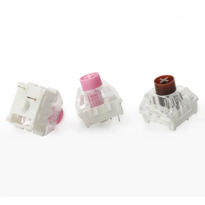 Kailh Box Silent Pink Silent Brown Switch Linear Tactile 3Pin RGB SMD Custom Mechanical Keyboard Switches Accessories Gamer PC