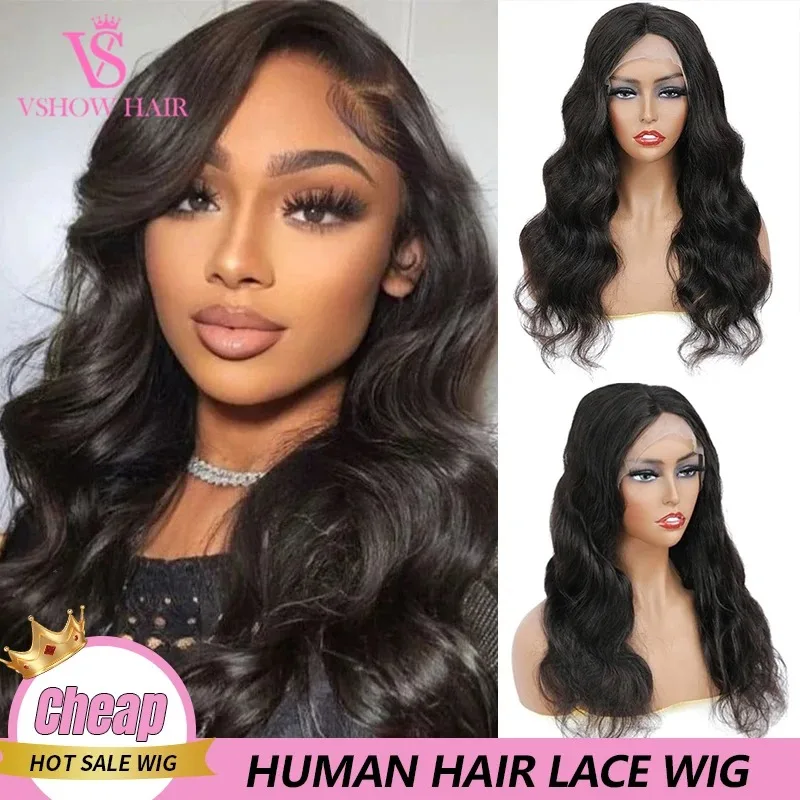 

VSHOW Body Wave 13x6 HD Transparent Lace Front Wigs 100% Real Remy Brazilian Human Hair Pre-plucked For Women 16-30 inches