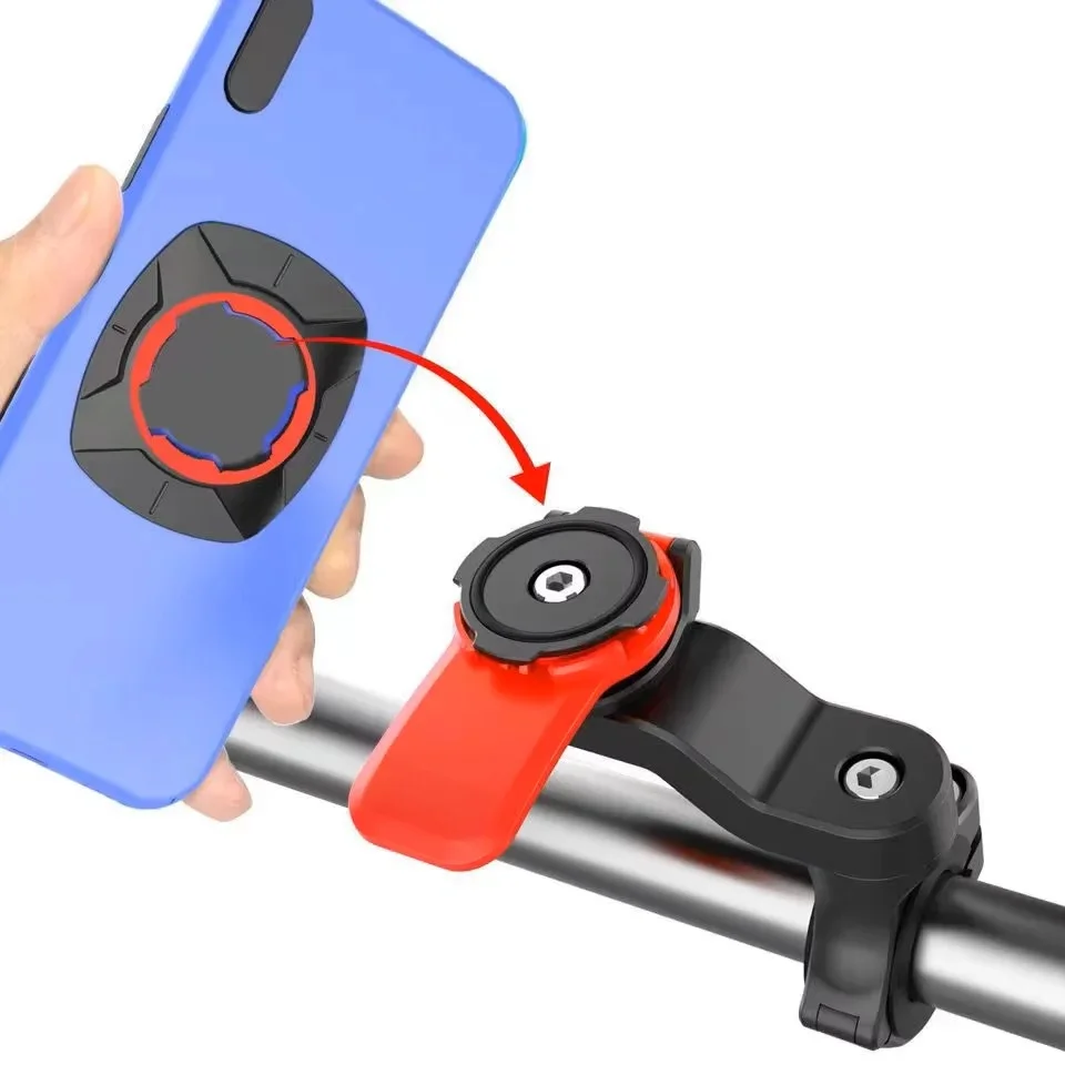 AliExpress Phone Holder Rearview For Motorcycle Handbar Mirror Mount Support Shock-resistant Bicycle Scooter Bike Security Quick Lock Stand