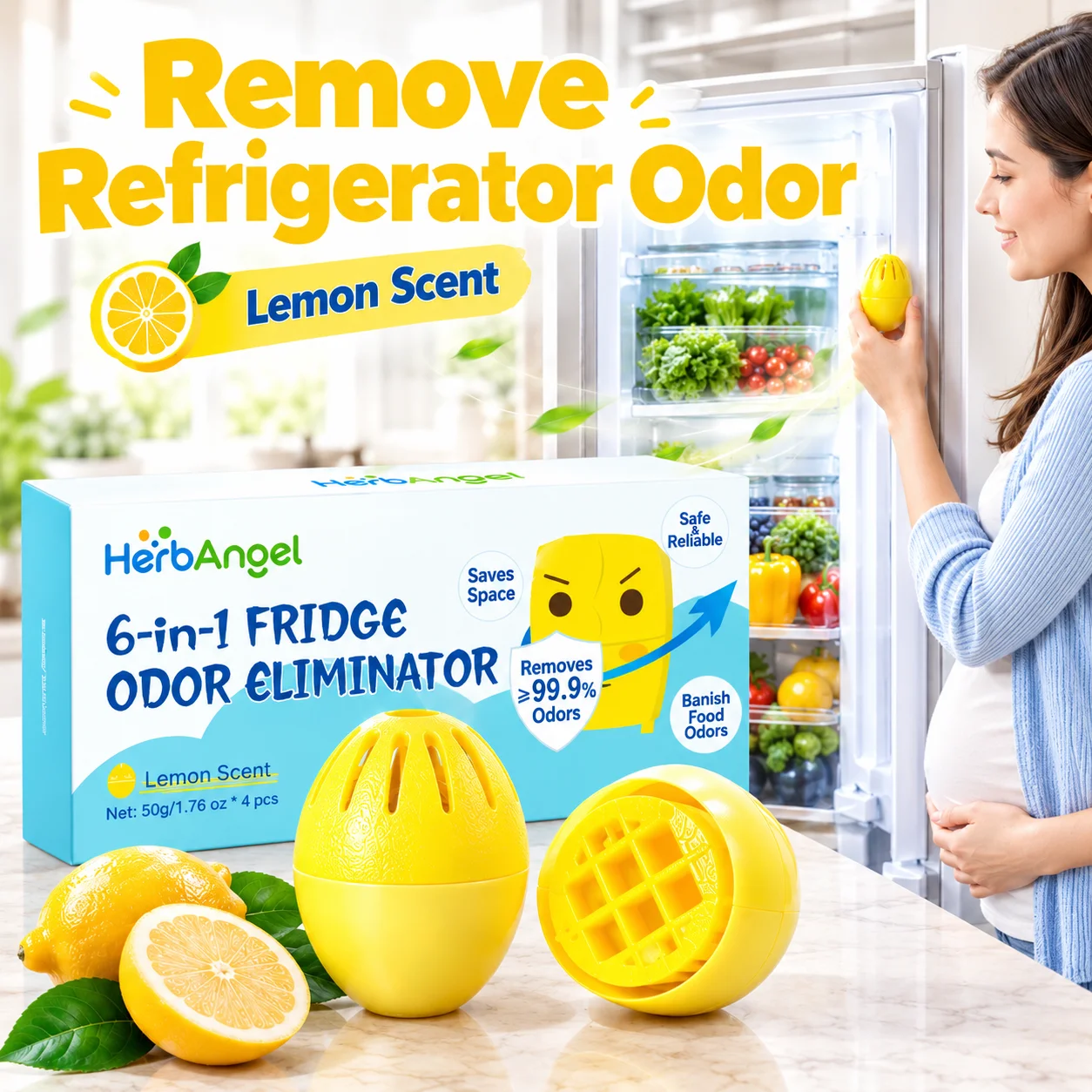 4/8/12 Pcs Refrigerator Odor Eliminator Egg Shape Long Lasting Fridge Odor Remover Air Freshener Unpleasant Smell Absorber Extend Food Freshness Kitchen Tool Household Cleaning Freezer Car Shoe Cabinet Home
