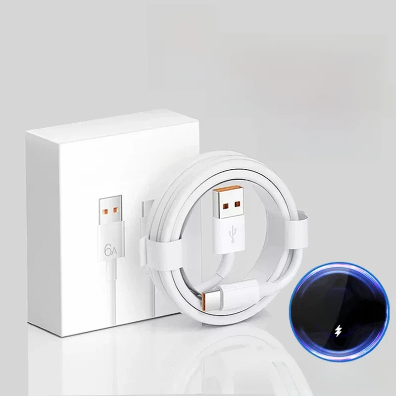 Kabel do szybkiej ładowarki 6A 67W typu C USB do Xiaomi Redmi POCO X6 Huawei Honor OPPO Realme Super szybki Mi kabel do ładowania danych Turbo — zdjęcie 2
