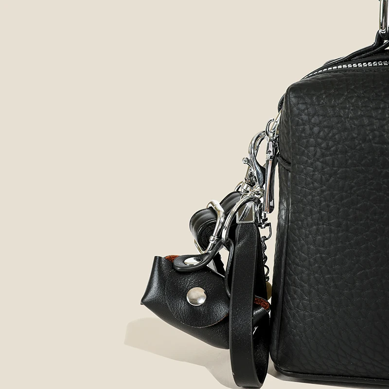 Chic PU Leather Handbag Women's Fashion Shoulder Bag with Top Handle and Crossbody Strap for Daily Use and Travel