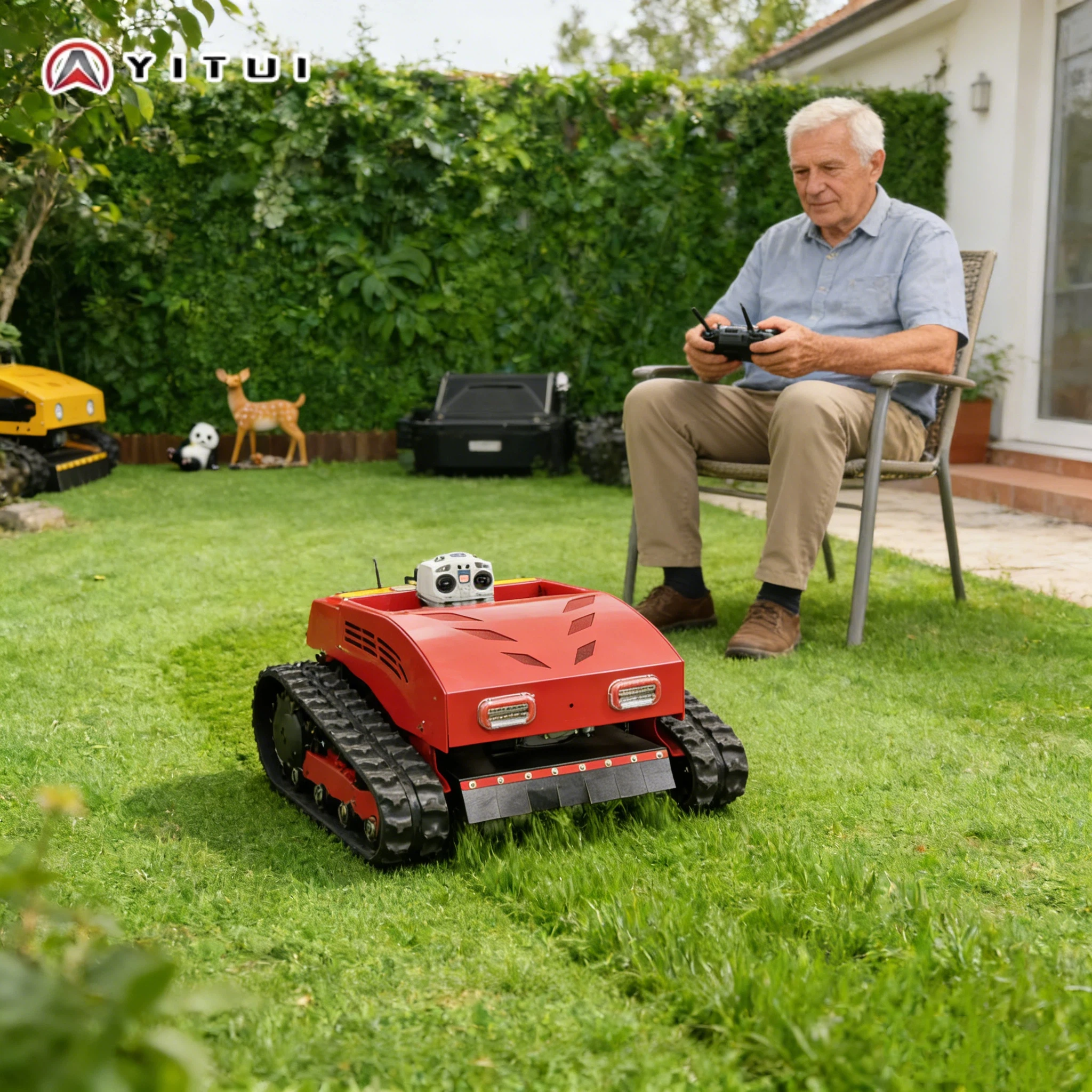 

All Terrain Multi Functional Customized Lawn Mower Wide Cutting Range Long Remote Control Distance Best Choice For Professional