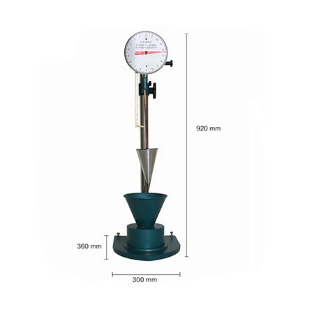 mortar consistency meter  testing device used to measure the fluidity, workability, and water content of fresh mortar mixes