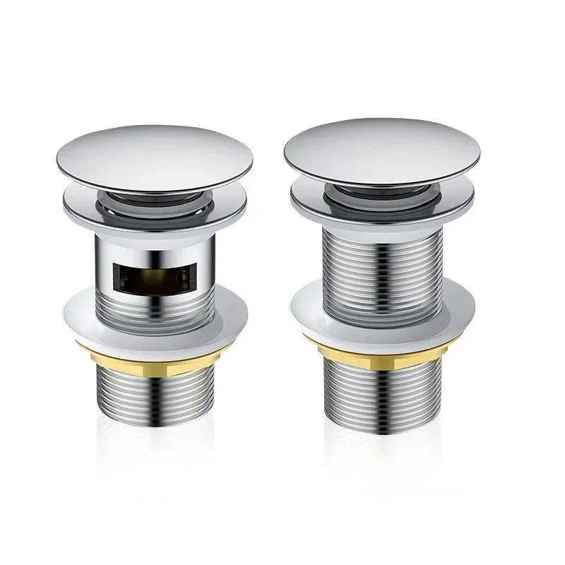 Lavabo en cuivre, dispositif de lancement à ressort, lavabo de salle de bains, pressage de tête de champignon, dispositif de déshydratation, accessoires de Drainage de lavabo de Table