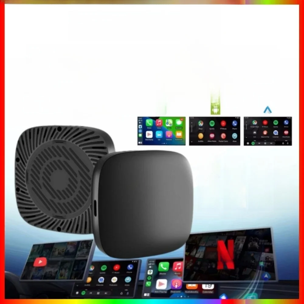 Carplay AI Box Android 13 Bezprzewodowy Android Auto Smart TV Box Dla Youtube Netflix Toyota Mazda Hyundai Haval GMC Ford MG VW Kia — zdjęcie 2