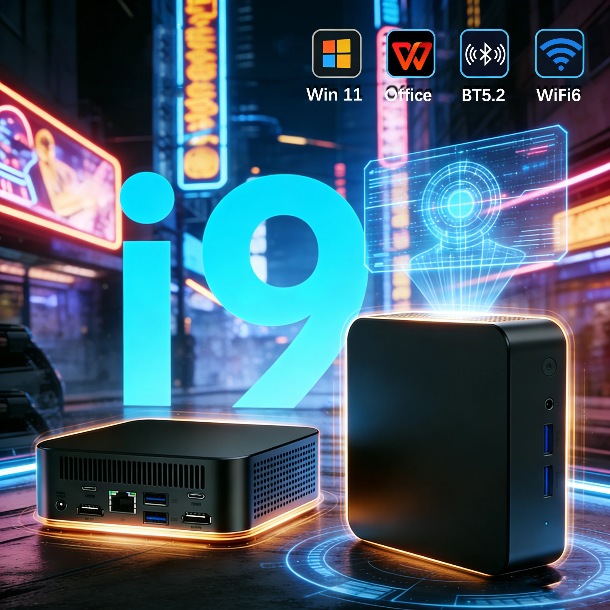 NUEVO Mini PC Potente 2026 con i9-8950HK, 16GB DDR4, SSD de 1TB/2TB, Windows 11 Pro, WiFi 6 Dual, BT5.2, 4K HD Gaming Desktop