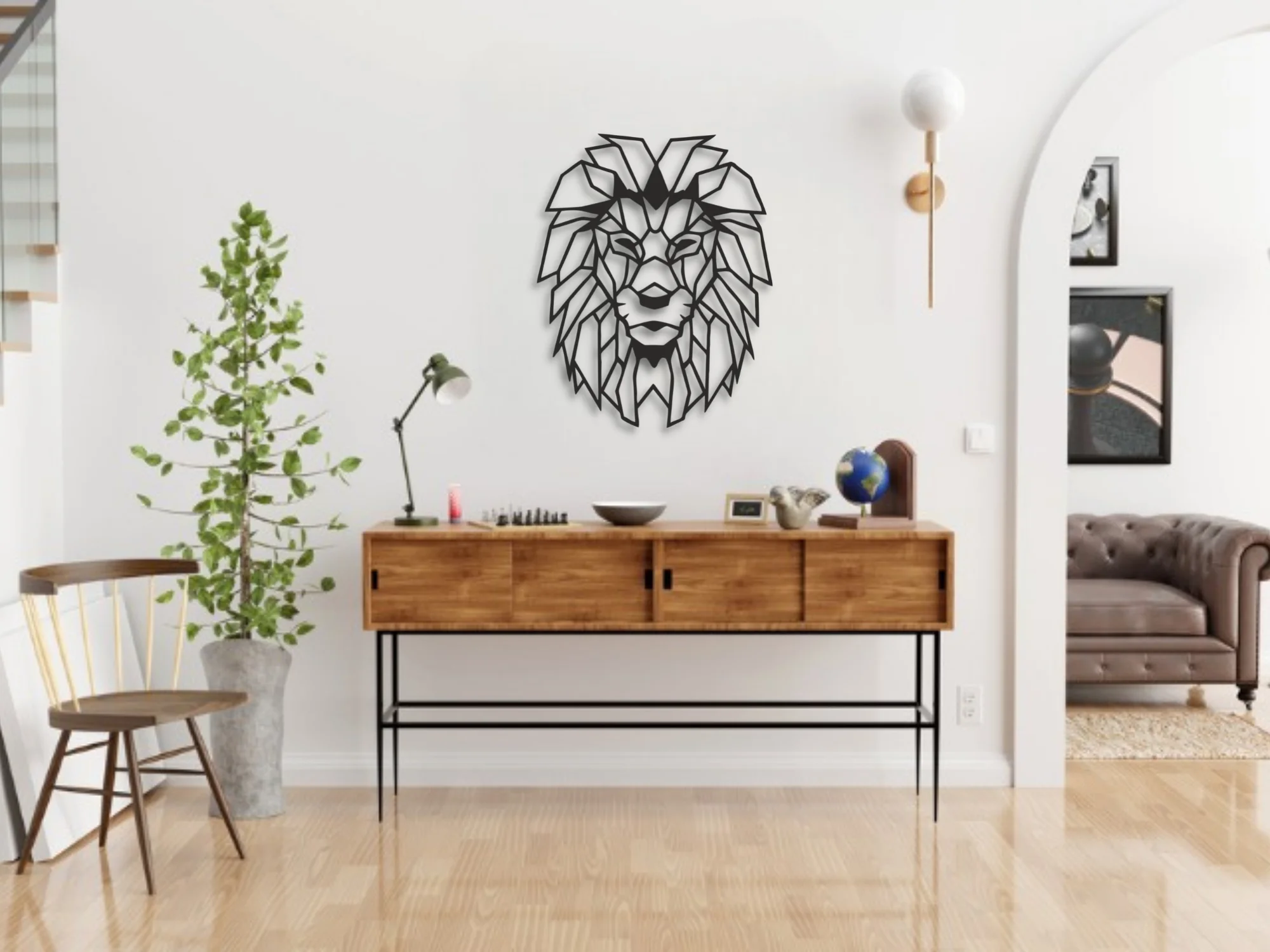 Lion Metal Wall Art, Wall Decoration, Wall Hangings, Animal Metal Art, Lion Wall Decor, metal Decor, Housewarming Gift, Office