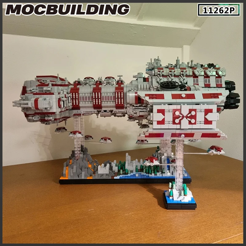 MOC Building Block Battlecruiser Starfighter Spaceship Model Collection DIY Brick Toys Birthday Gifts Playsets Christmas Present