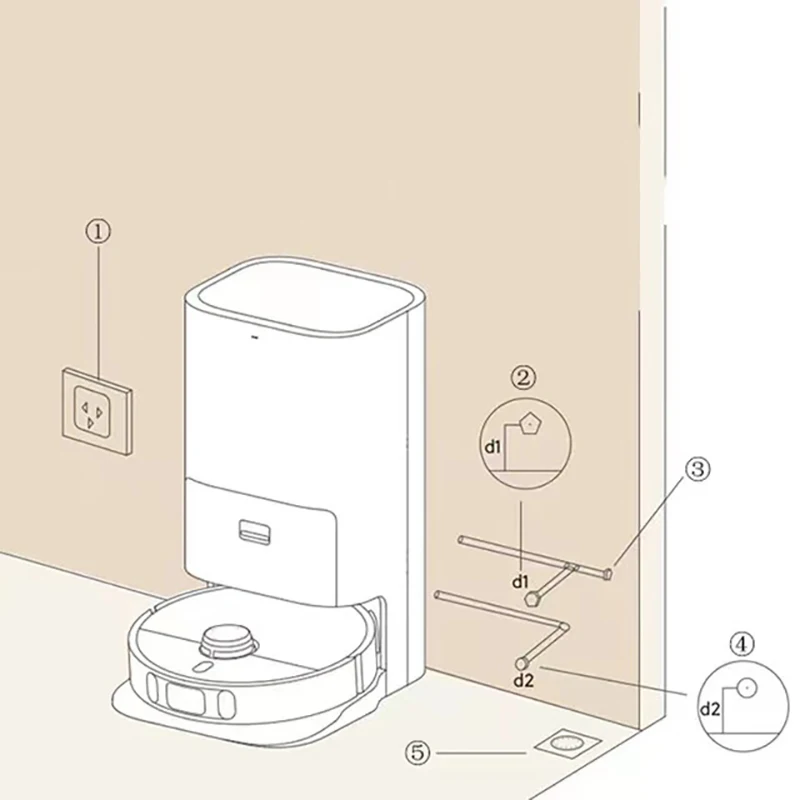 for Xiaomi Robot Vacuum X10+ Automatic Up And Down Water Device Spare Parts Pack Kits Accessories