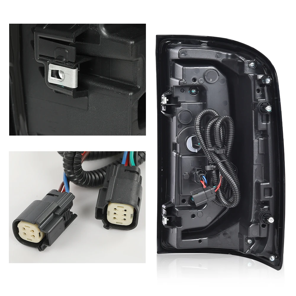 أضواء خلفية Led مع لمبة مجموعة مصابيح الفرامل اليسرى لـ Gmc Sierra 1500 16-18/Gmc Denali 1500 2016-2018/Gmc Sierra 1500 Limited 2019