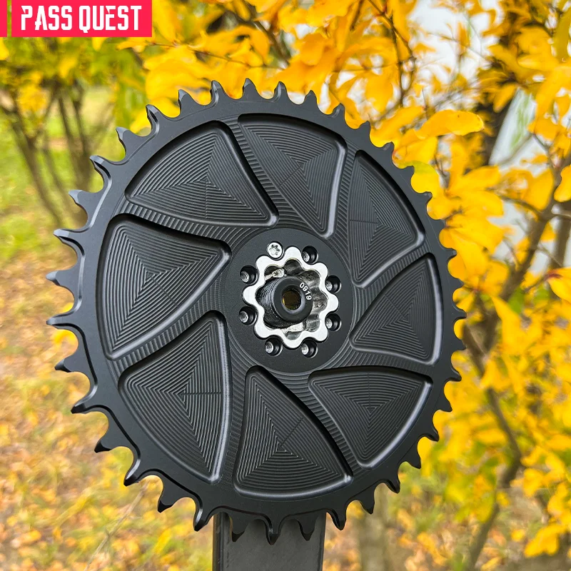 PASS QUEST GXPS 3mm Offset 38T-54T 8 Nail Chainring Norrow Wide Chainwheel For FORCE Direct Mount Crank Gravel Bike AXS 12s Chai