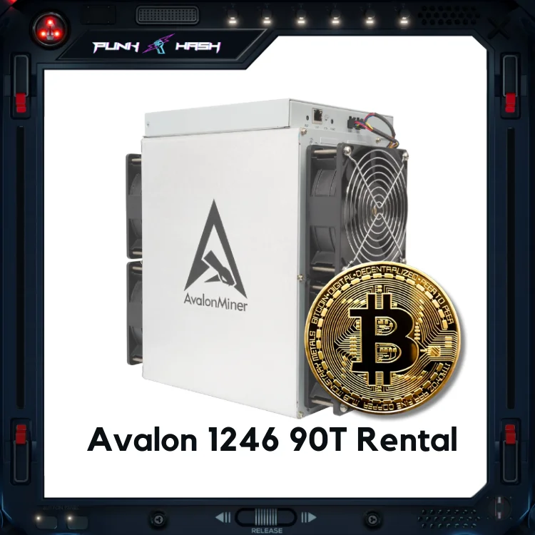 ASIC Miner Verhuur Canaan Avalon BTC Miner Avalon A1246 90Th/s 3420W 1246 ASIC BTC BCH Miner Avalon 1246 Bitcoin Miner