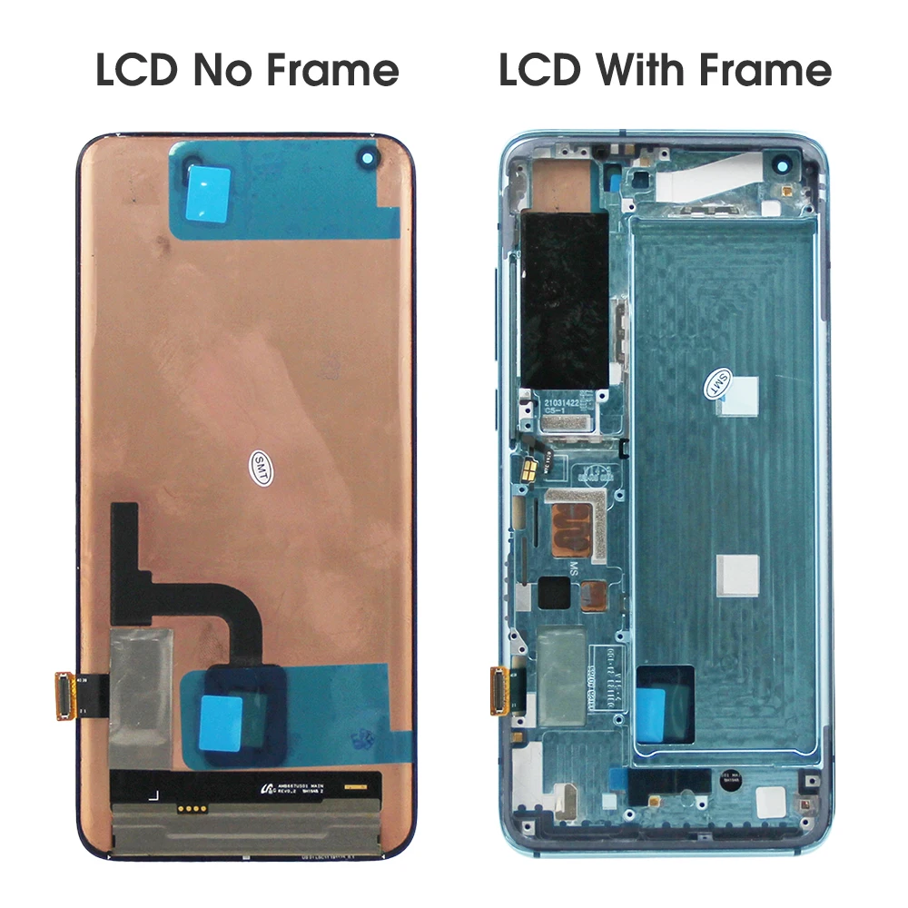 100% Tested LCD+Frame For Xiaomi MI 10 5G LCD Display Screen Assembly Replacement For Xiaomi mi10 5G M2001J2G Display