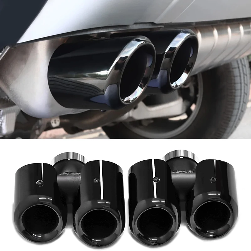 Quad Exhaust Tip For Land Rover Defender 90 Defender L663 110 V8 2020-2024 Rear Exhaust Tailpipe Stainless Steel Muffler Tip