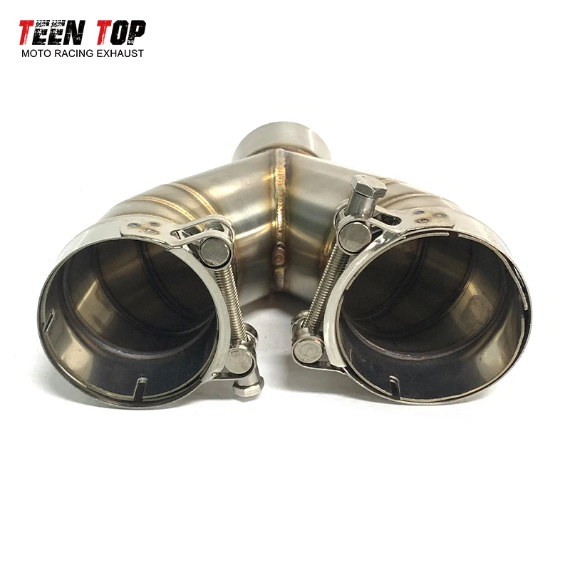 Motorcycle Slip-on Exhaust For BMW S1000RR S1000R HP4 Exhaust Muffler 60.5mm Middle Link Decat Pipe S1000RR Escape Moto Tailpipe - view 6