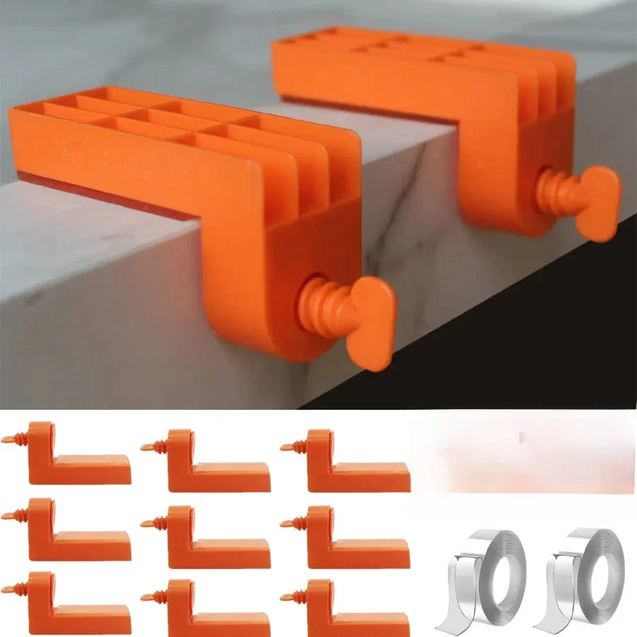 Clips d'espacement de système de goutte de tuile d'angle mâle, outils de construction de bande, sol en céramique, mur, pose de FiosphLay, 5-30 pièces