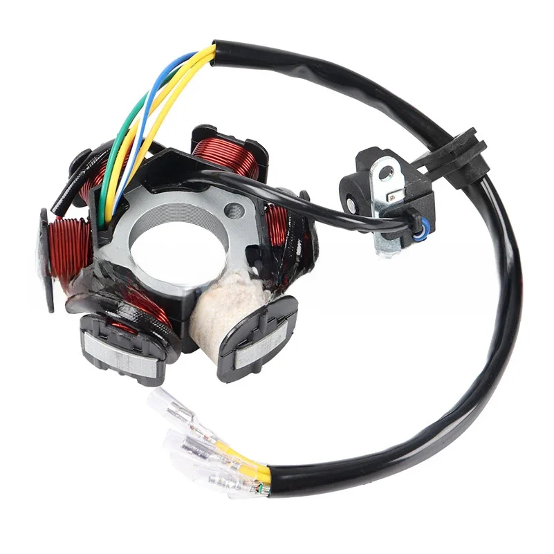 6-biegunowy 5-przewodowy półfalowy stojan magneto zapłonu dla Gy6 50cc 70cc 90cc 110cc 125cc ATV Quad Pocket Bike — zdjęcie 2