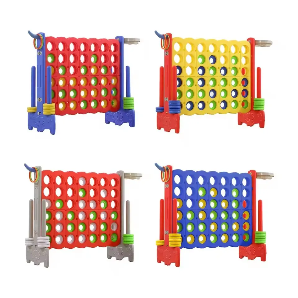 Giant Connect Four 4 Plastic Educational Four-in-a-row Outdoor Indoor Toys Giant 4 Jumbo 4 in a Row Connect Garow Game For Garde