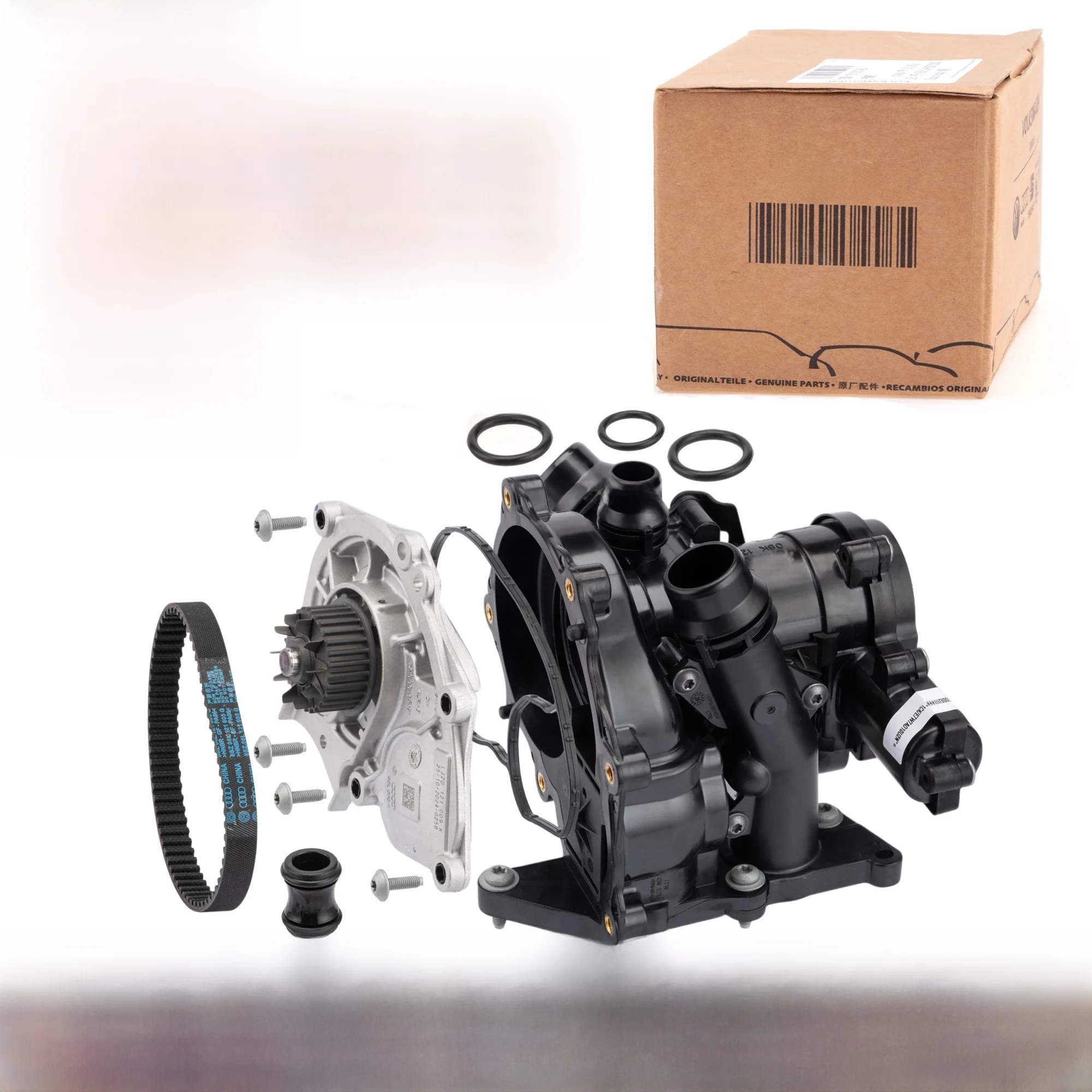 Zespół termostatu pompy wodnej OEM EA888 Mk3 06L 121111 H,06L 121111 G,6L 121011 B Dla VW GOLF, Passat, Tiguan, AUDI A3/A4/A5/A6/Q5 — zdjęcie 2