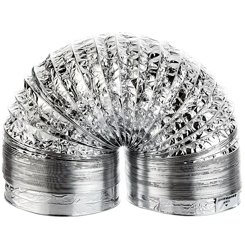 80-200mm rura wentylacyjna aluminiowy wąż wentylacyjny do łazienki System kuchenny Vent rura wydechowa akcesoria — zdjęcie 2
