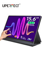 UPERFECT 120Hz Portable Monitor 15.6” Touchscreen With Battery 10800mAh Ultra-Wide Frameless FHD 1080P Laptop PC Gaming Display