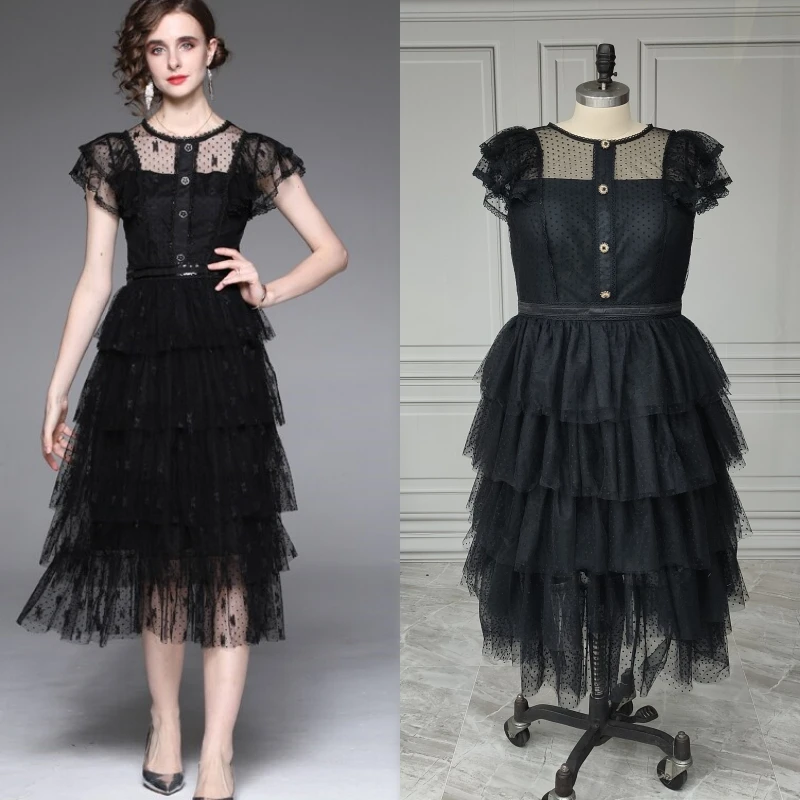 

15451# Real Photos Black Sheath Appliques Lace Illusion O-neck Wedding Dress Bridal Gown Evening Dress For Women